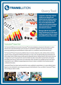 TransLution Query Tool Brochure