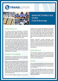 TransLution Case Study - Manufacturing: Food & Beverage