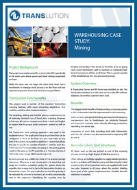 TransLution Case Study - Warehousing: Mining