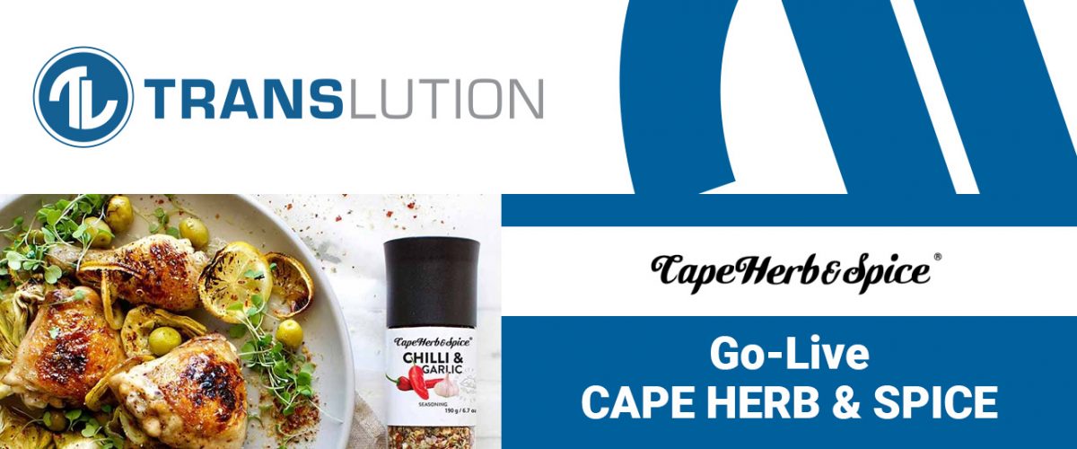 Cape Herb and Spice implements TransLution™ Software