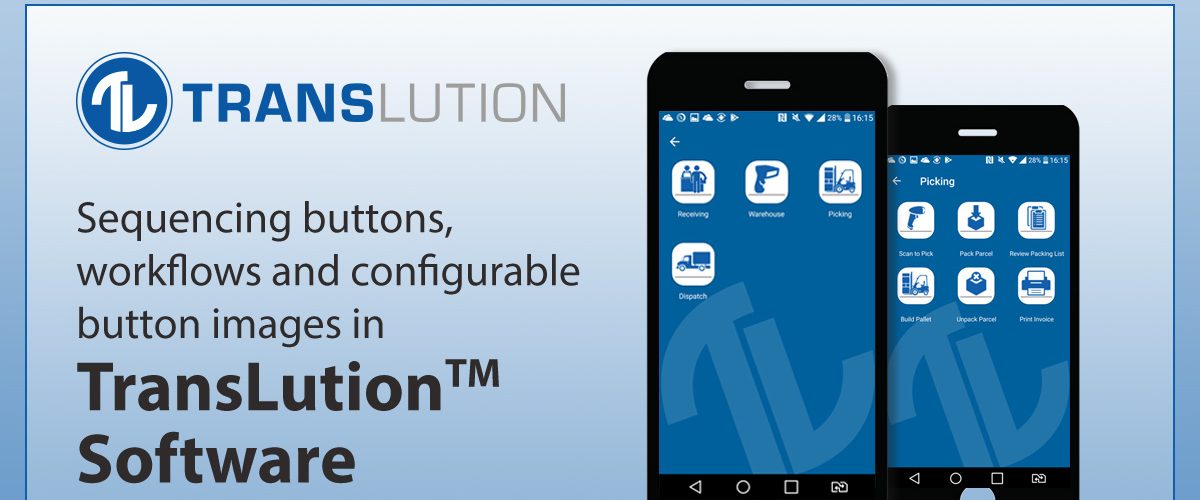 Sequencing buttons, workflows and configurable button images in TransLution™ Software