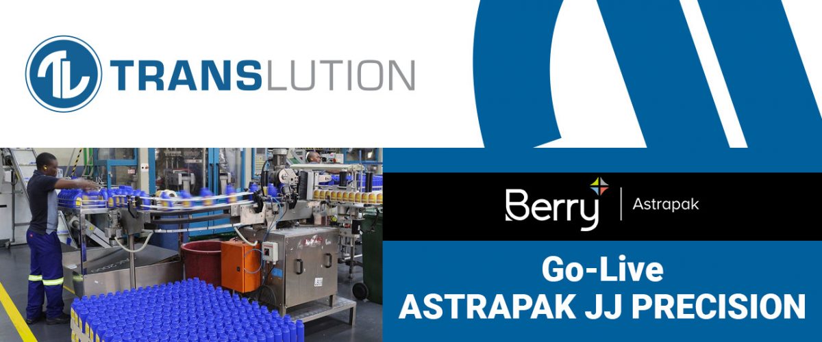 Astrapak JJ Precision uses TransLution Software to Print Job Labels and Scan Items for Job Receipts