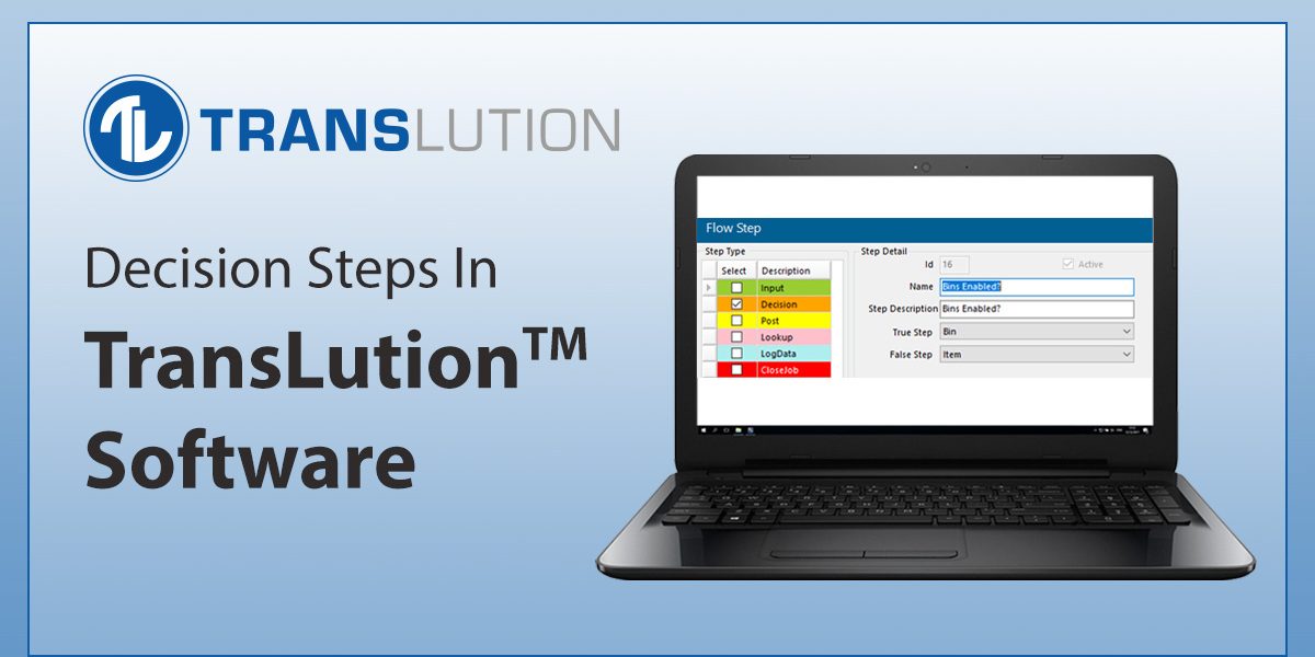 Decision Steps in TransLution™ Software