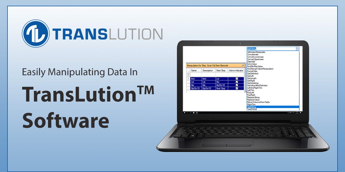 Manipulating Data in TransLution™ Software