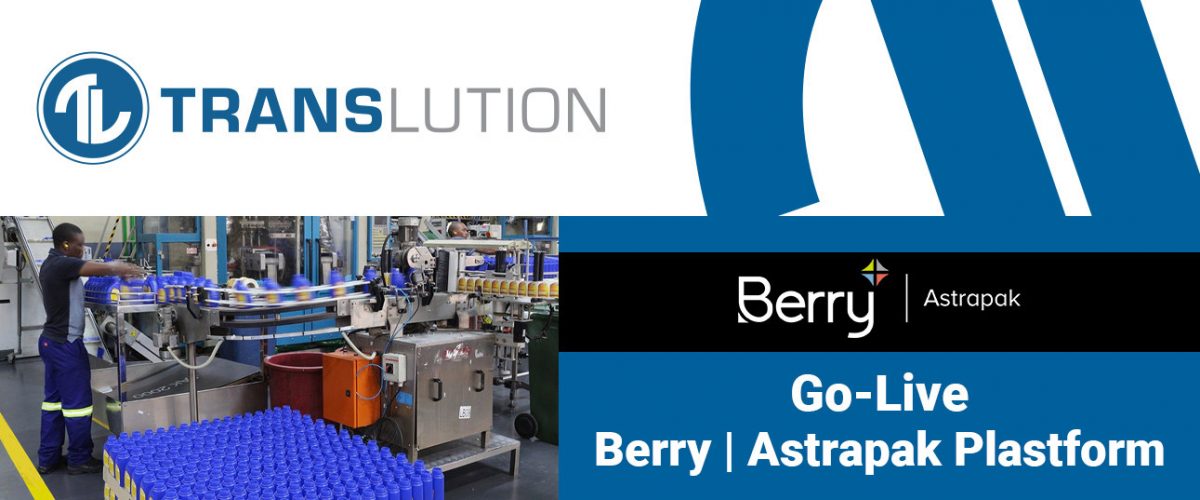 Berry | Astrapak Plastform uses TransLution™ Software to facilitate the movement and management of stock