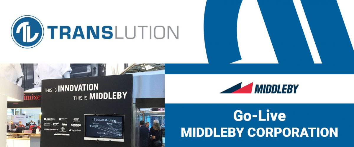 Middleby Corporation expands TransLution implementation to manage Electronic data interchange (EDI)