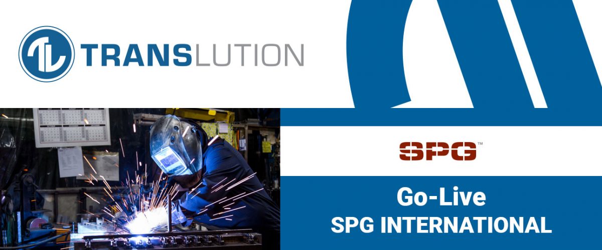 SPG International Goes Live with TransLution™ Software