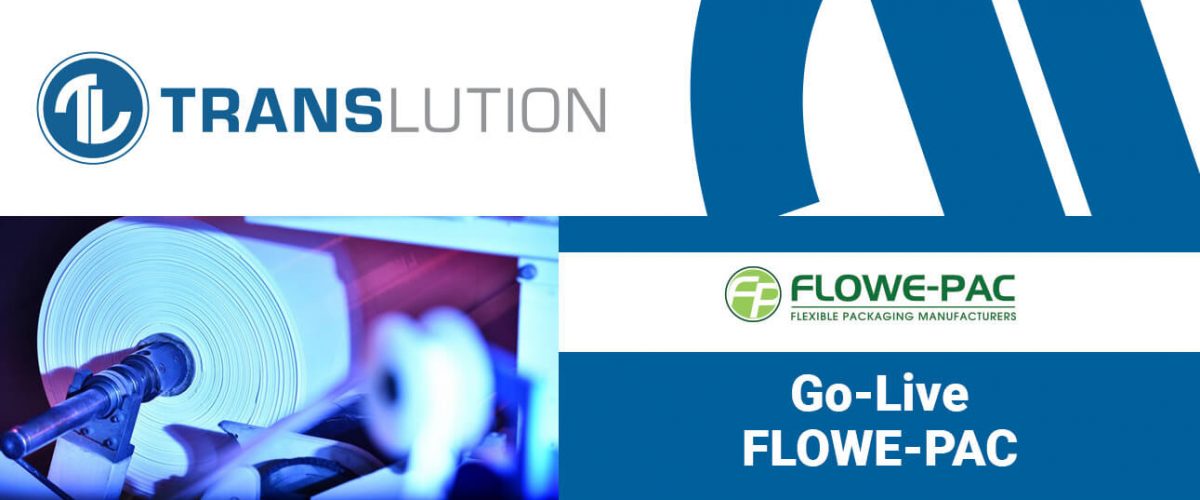 Flowe-Pac implements TransLution™ Software for a barcoded label printing solution