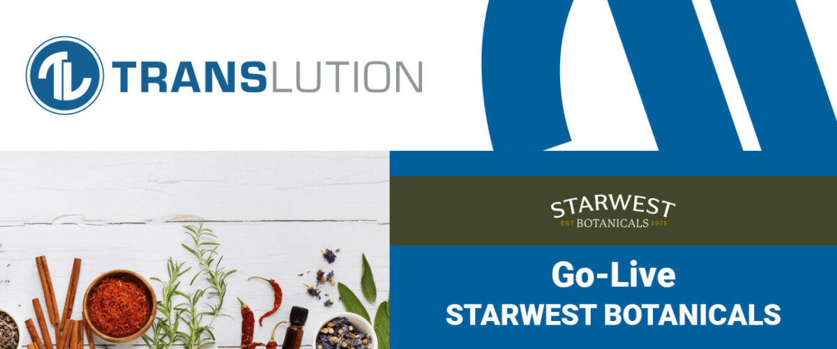 Starwest Botanicals selects TransLution to replace  manual paper-based data capture