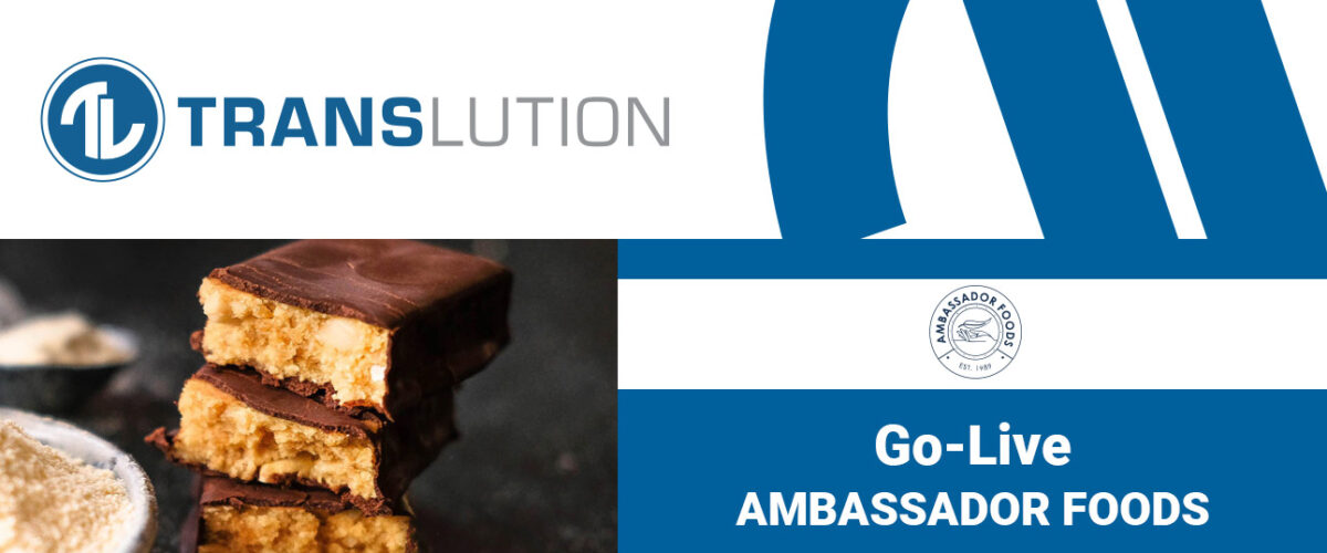 Ambassador Foods implements TransLution Sofware to manage and track stock