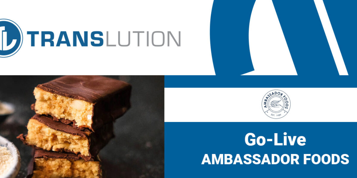 Ambassador Foods implements TransLution Sofware to manage and track stock