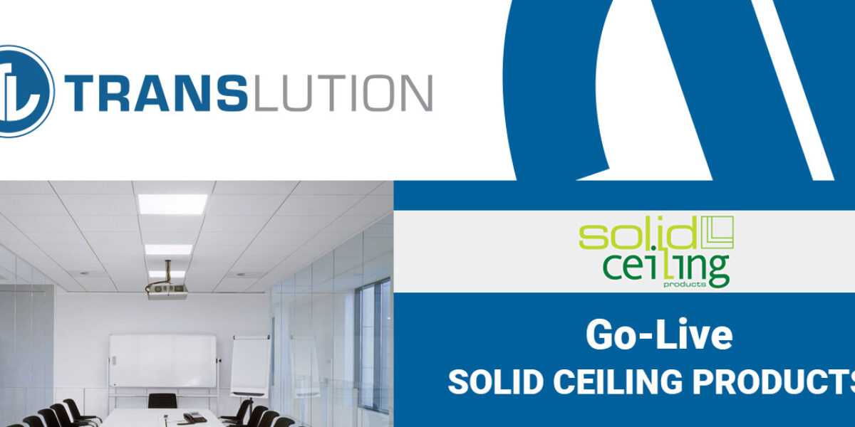 Solid Ceiling Products Chooses TransLution Software for Warehouse Management