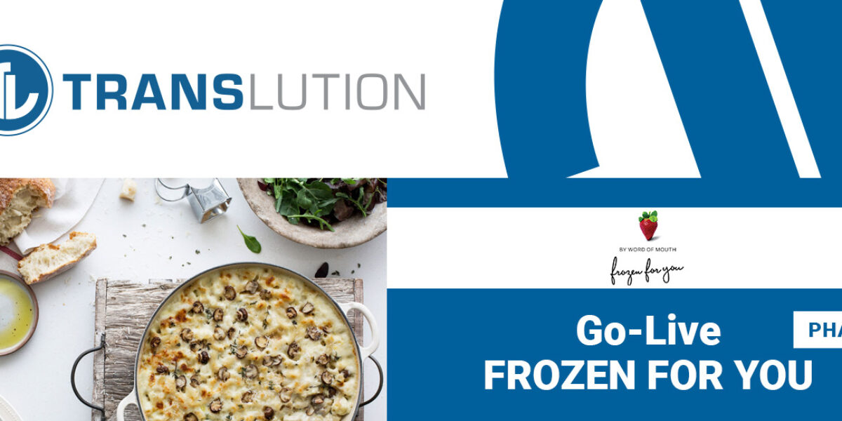 Frozen for You Extends TransLution Software Implementation to Receiving and WIP